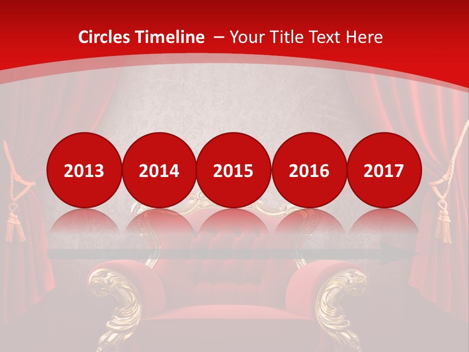 Old Textured Curtain PowerPoint Template