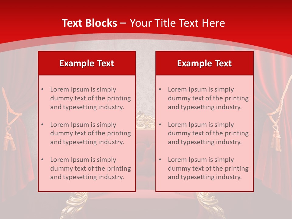 Old Textured Curtain PowerPoint Template
