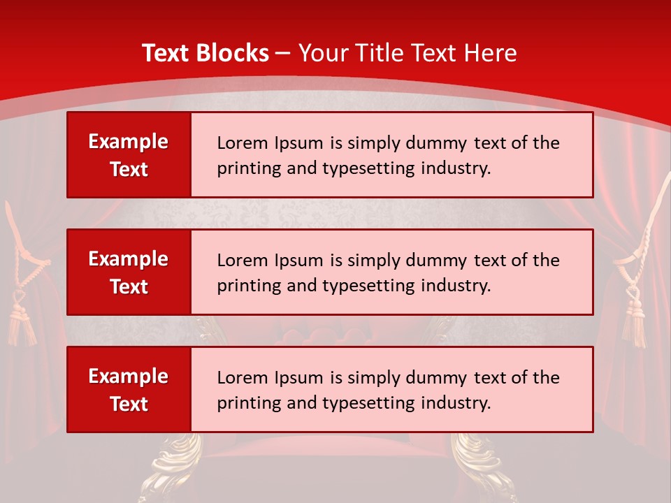 Old Textured Curtain PowerPoint Template