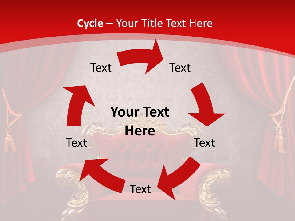 Old Textured Curtain PowerPoint Template