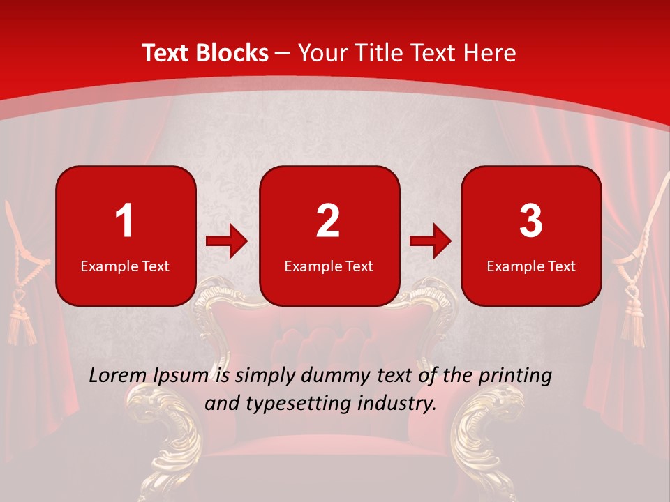 Old Textured Curtain PowerPoint Template