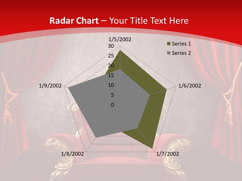 Old Textured Curtain PowerPoint Template