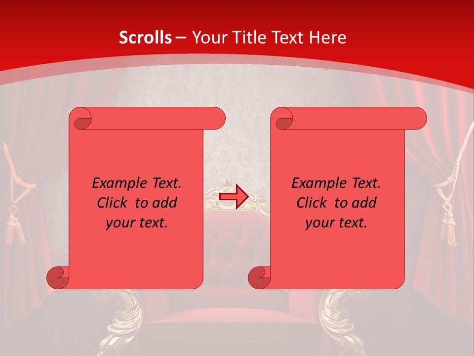 Old Textured Curtain PowerPoint Template