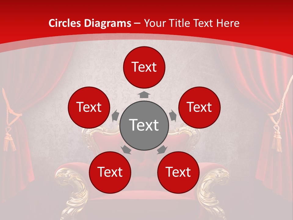 Old Textured Curtain PowerPoint Template