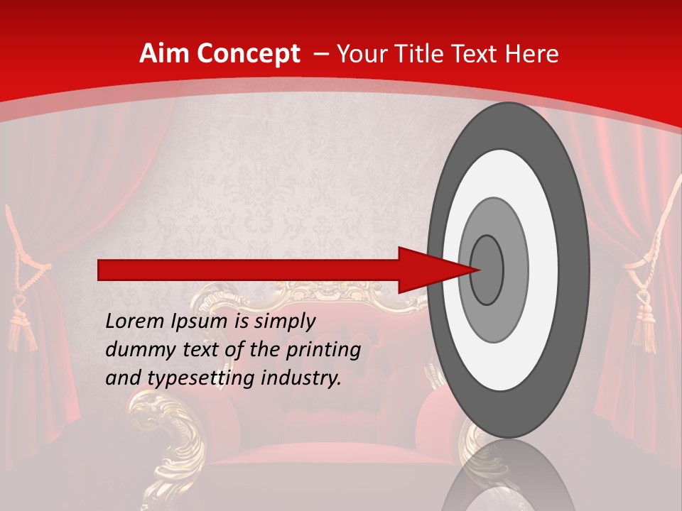 Old Textured Curtain PowerPoint Template