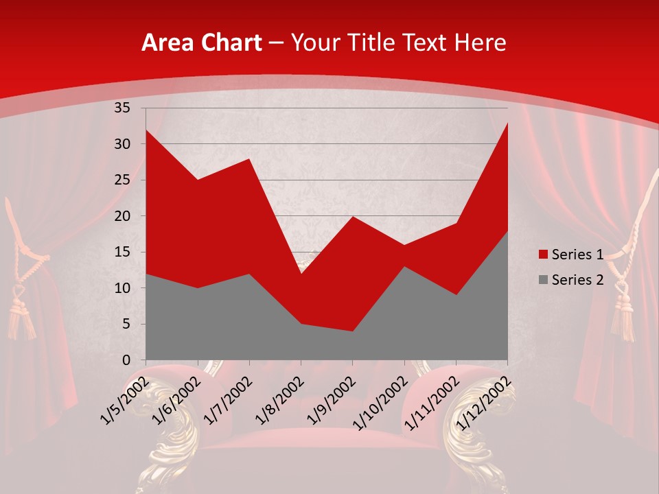 Old Textured Curtain PowerPoint Template