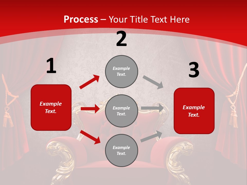 Old Textured Curtain PowerPoint Template