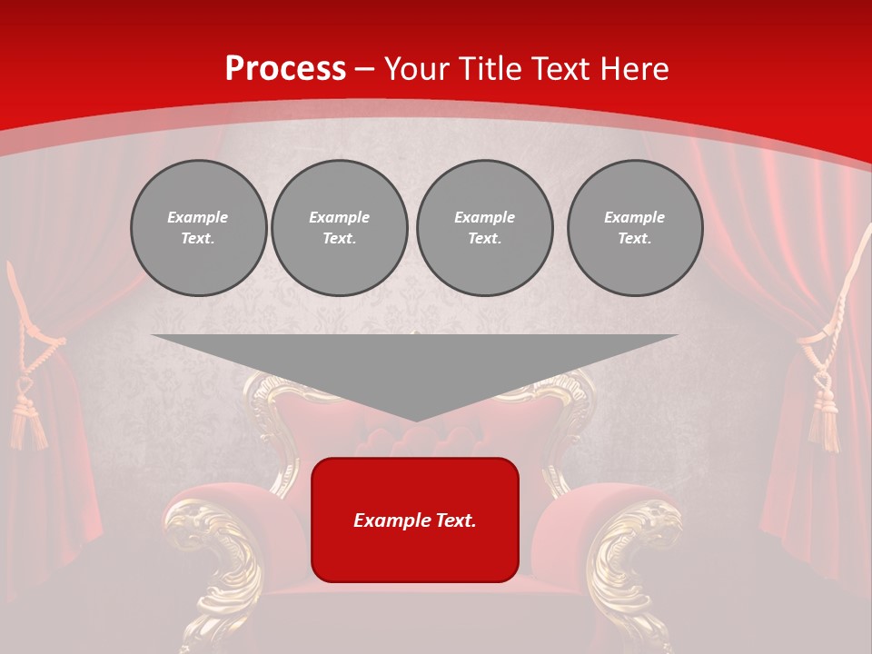 Old Textured Curtain PowerPoint Template