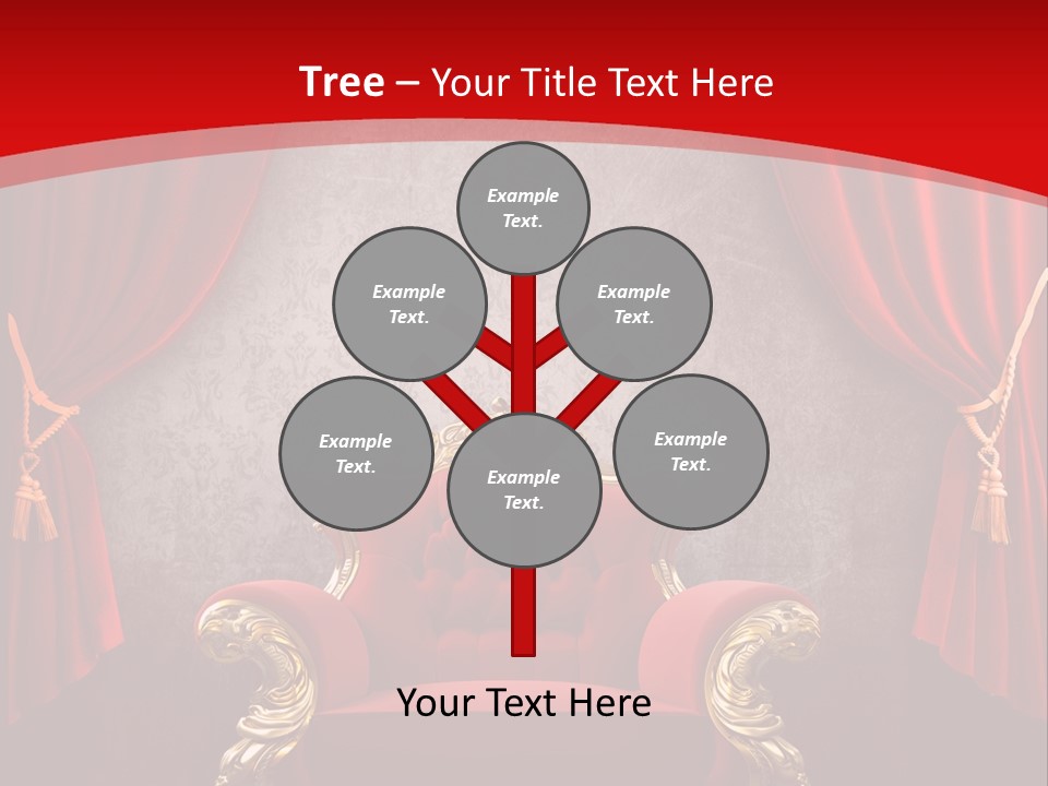 Old Textured Curtain PowerPoint Template