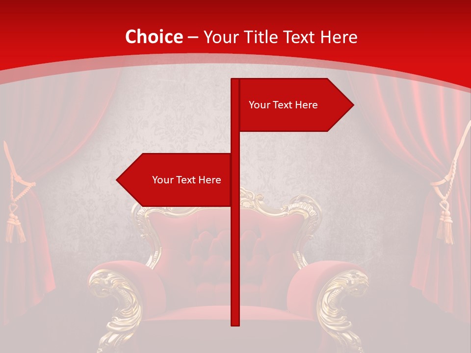 Old Textured Curtain PowerPoint Template