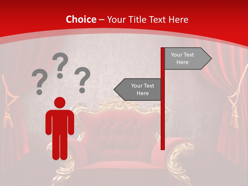 Old Textured Curtain PowerPoint Template