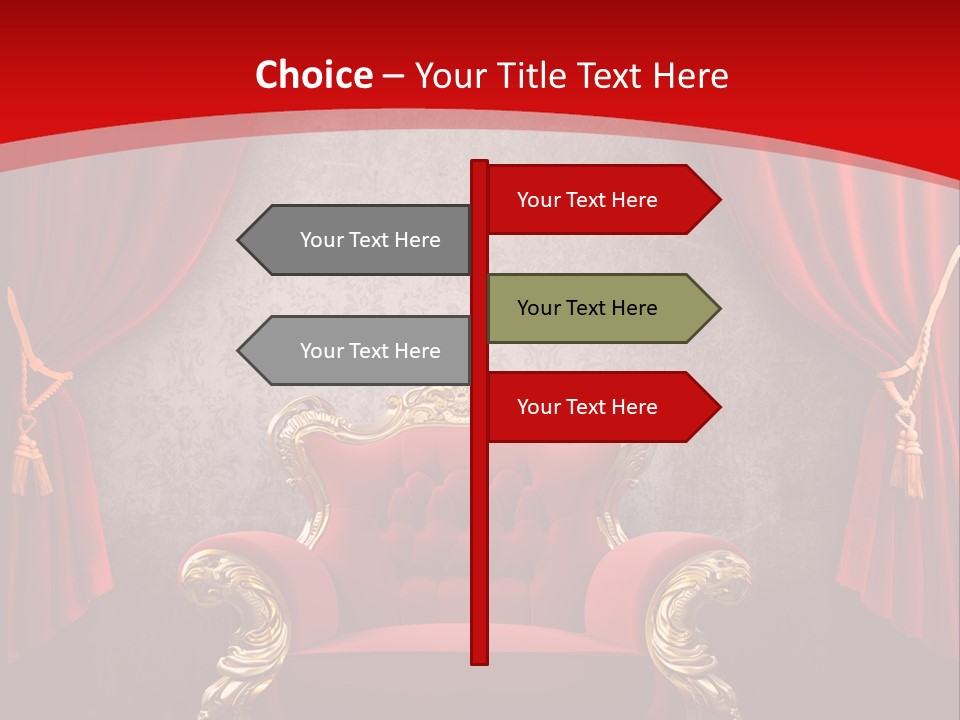 Old Textured Curtain PowerPoint Template