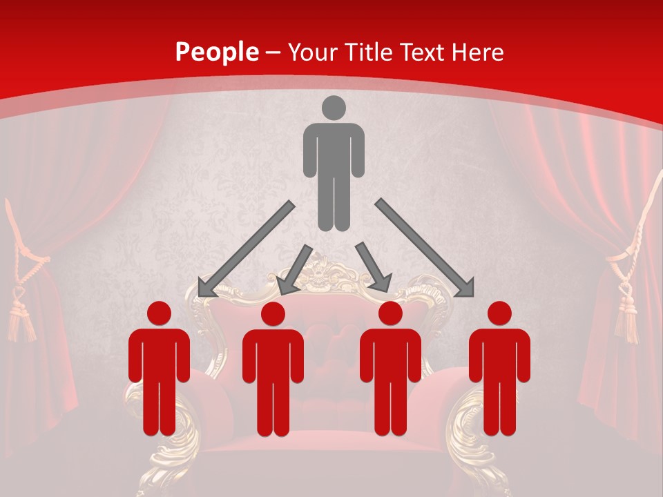 Old Textured Curtain PowerPoint Template