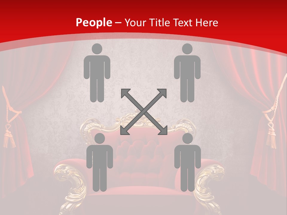 Old Textured Curtain PowerPoint Template