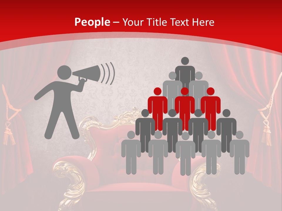 Old Textured Curtain PowerPoint Template