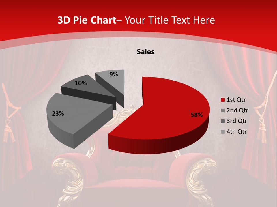 Old Textured Curtain PowerPoint Template