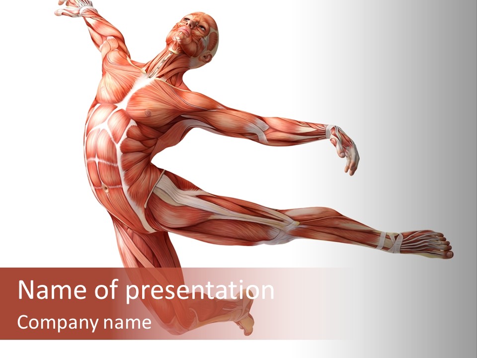 Power Stand Flesh PowerPoint Template