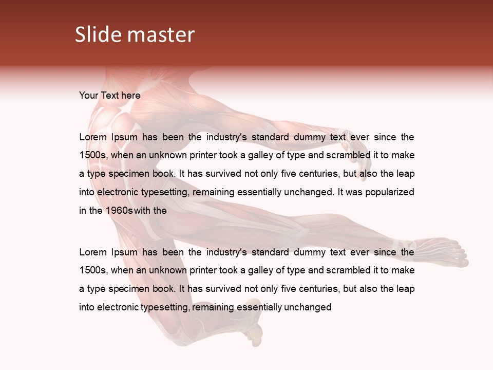 Power Stand Flesh PowerPoint Template