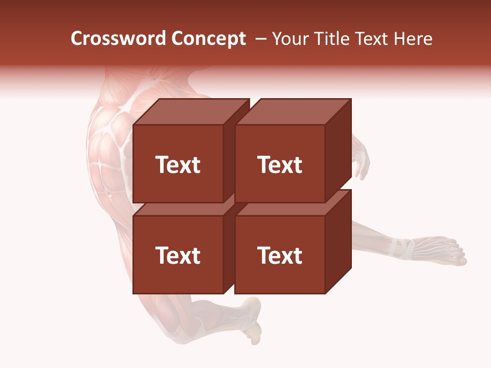 Power Stand Flesh PowerPoint Template
