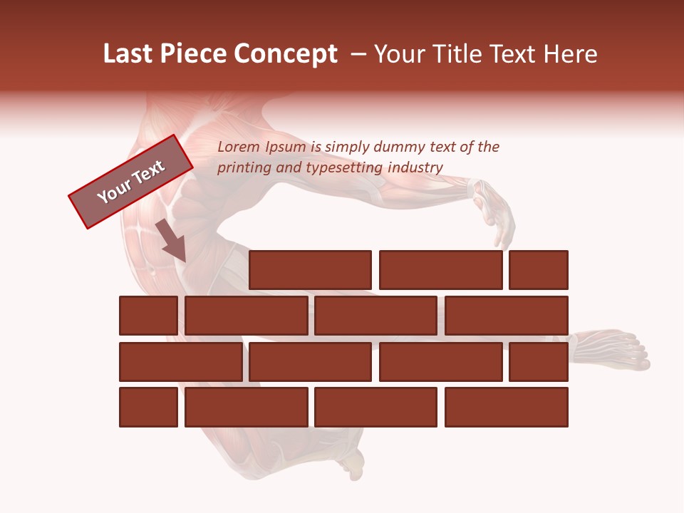 Power Stand Flesh PowerPoint Template