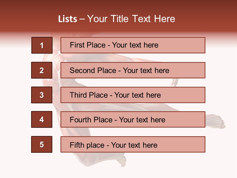 Power Stand Flesh PowerPoint Template