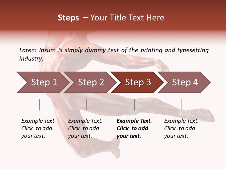 Power Stand Flesh PowerPoint Template