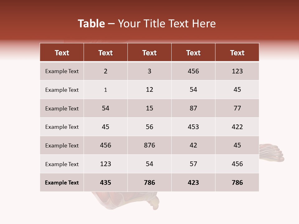 Power Stand Flesh PowerPoint Template