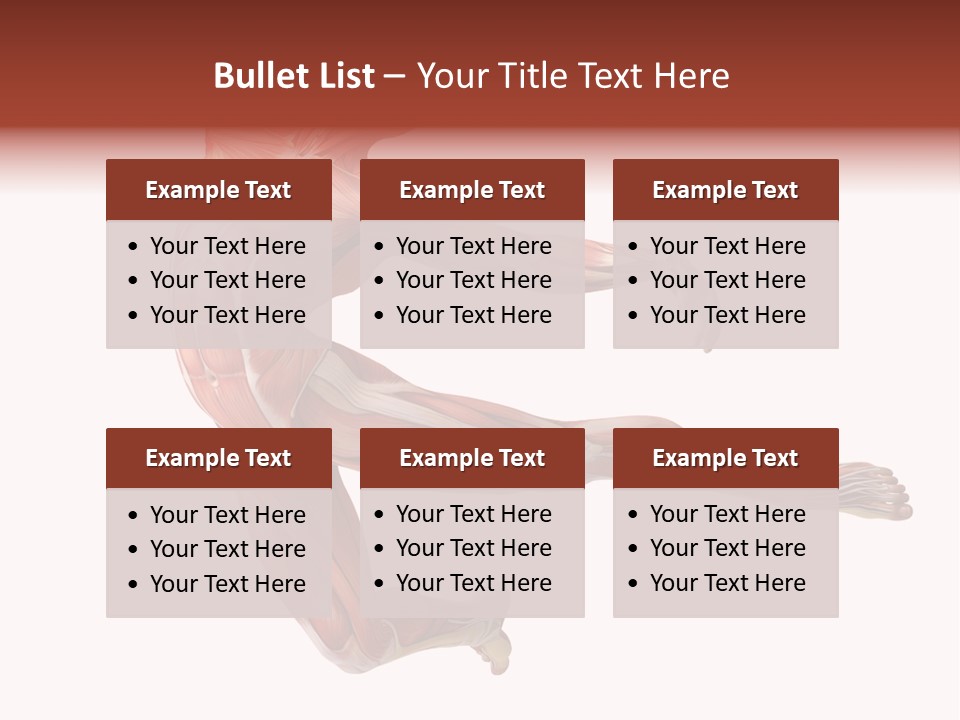 Power Stand Flesh PowerPoint Template