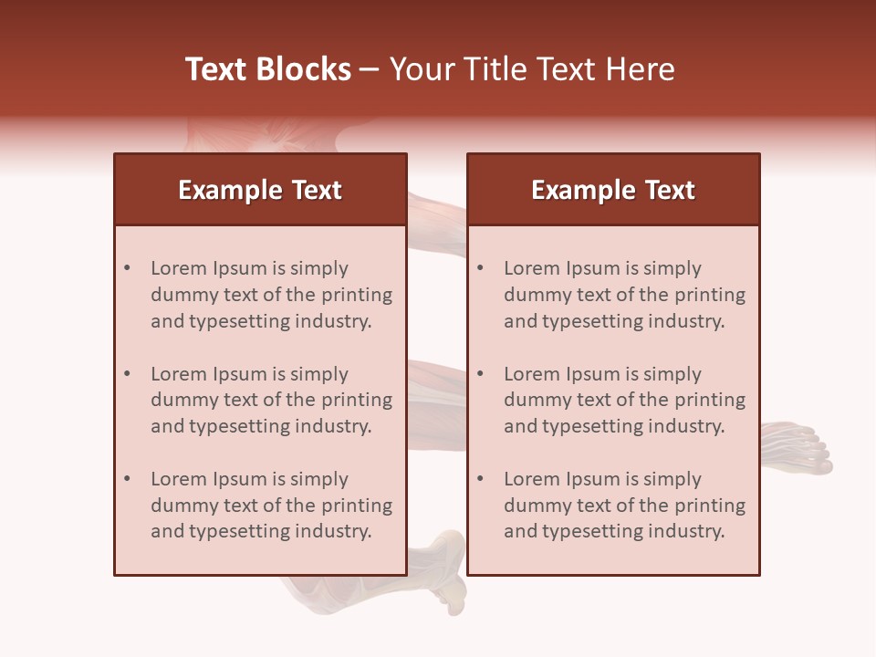 Power Stand Flesh PowerPoint Template