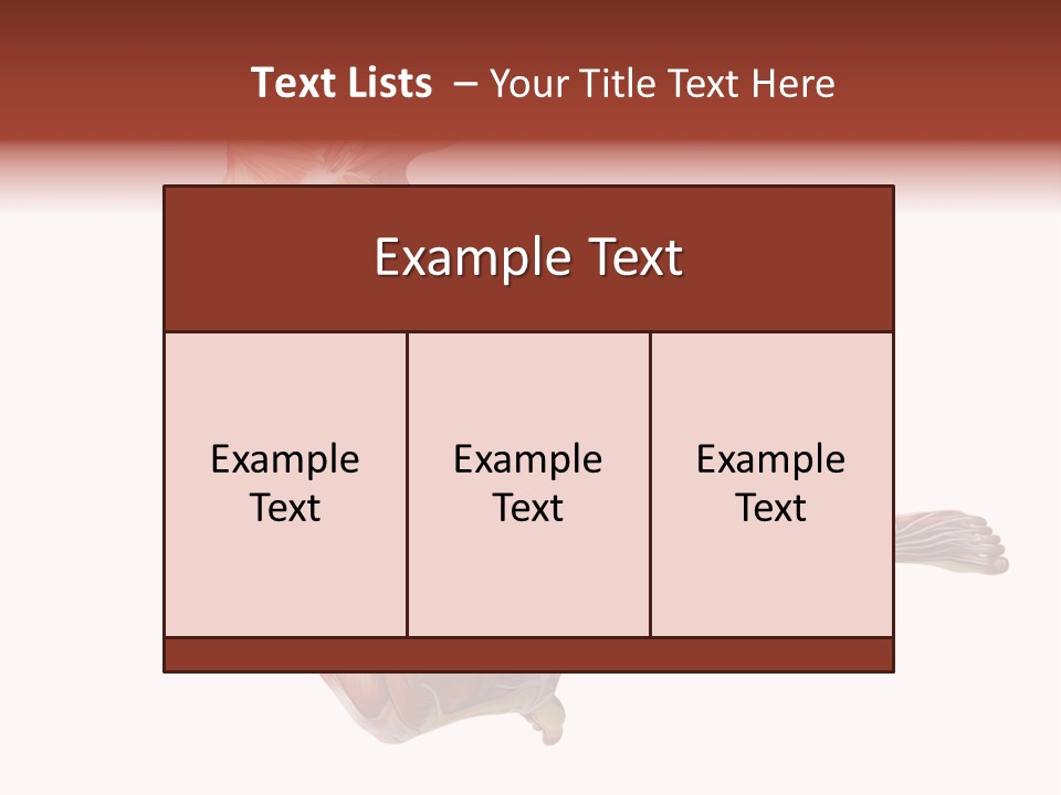 Power Stand Flesh PowerPoint Template