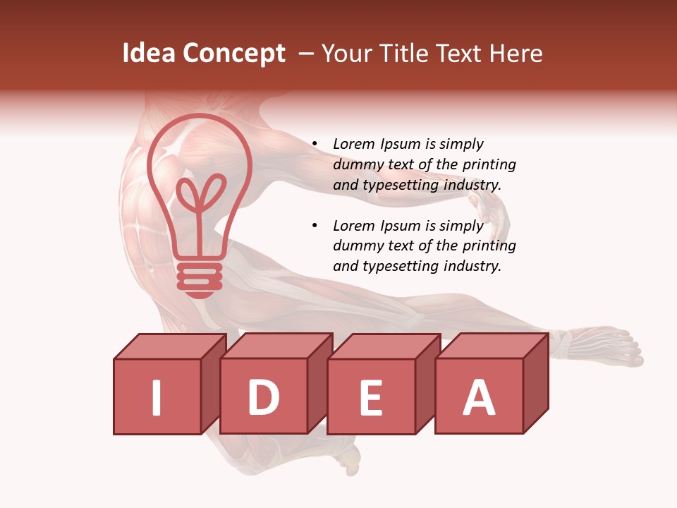 Power Stand Flesh PowerPoint Template