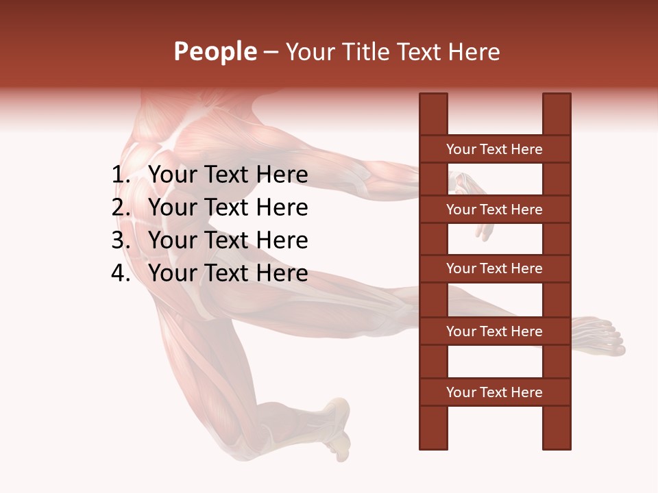 Power Stand Flesh PowerPoint Template