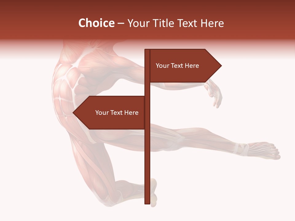 Power Stand Flesh PowerPoint Template