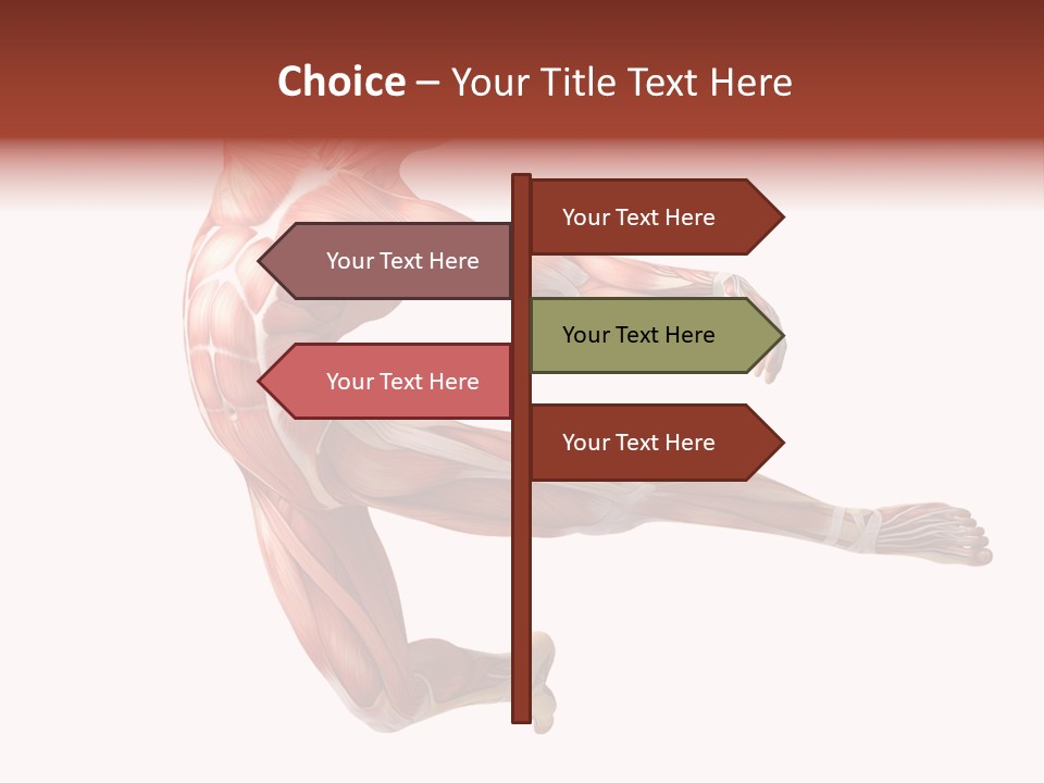 Power Stand Flesh PowerPoint Template