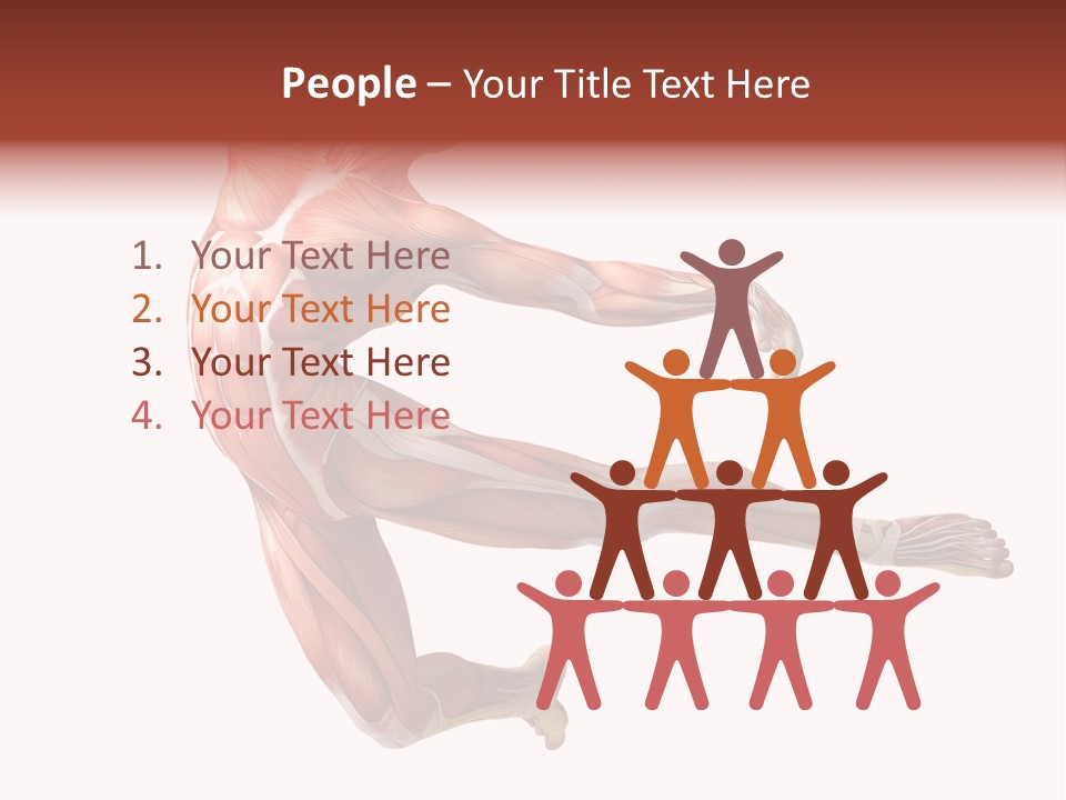 Power Stand Flesh PowerPoint Template