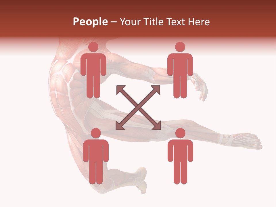 Power Stand Flesh PowerPoint Template