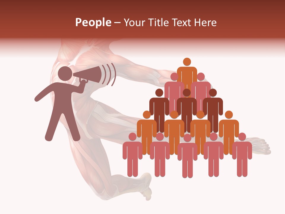 Power Stand Flesh PowerPoint Template