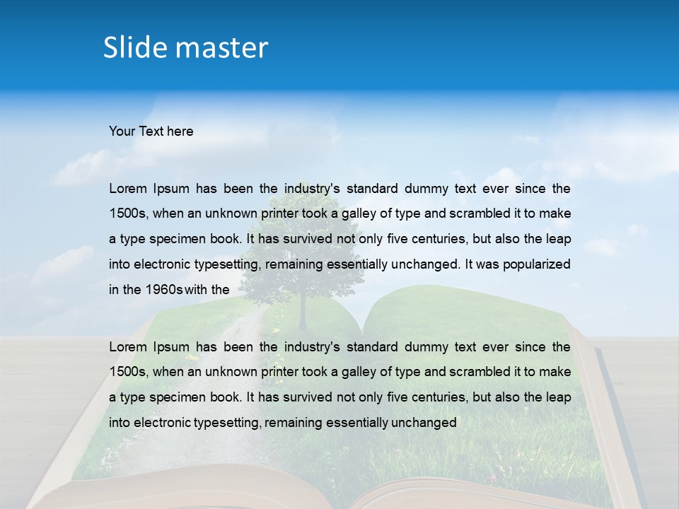 Tree Education Read PowerPoint Template