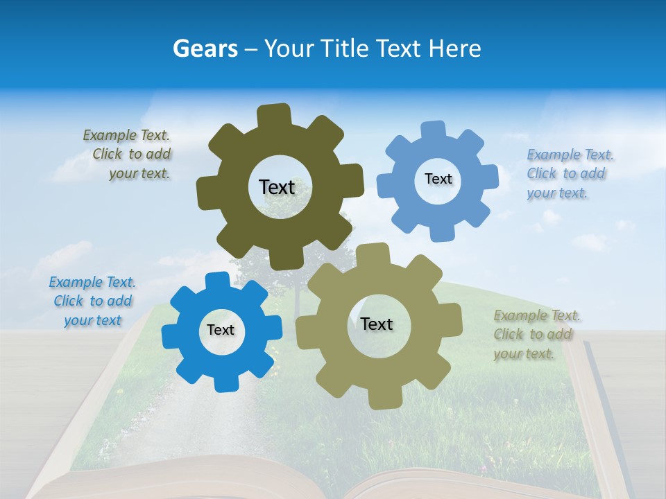 Tree Education Read PowerPoint Template