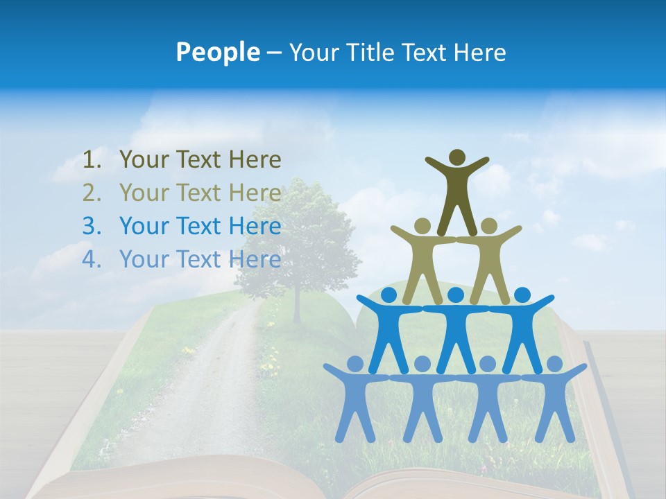 Tree Education Read PowerPoint Template