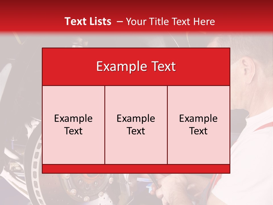 Auto Instrument Overall PowerPoint Template