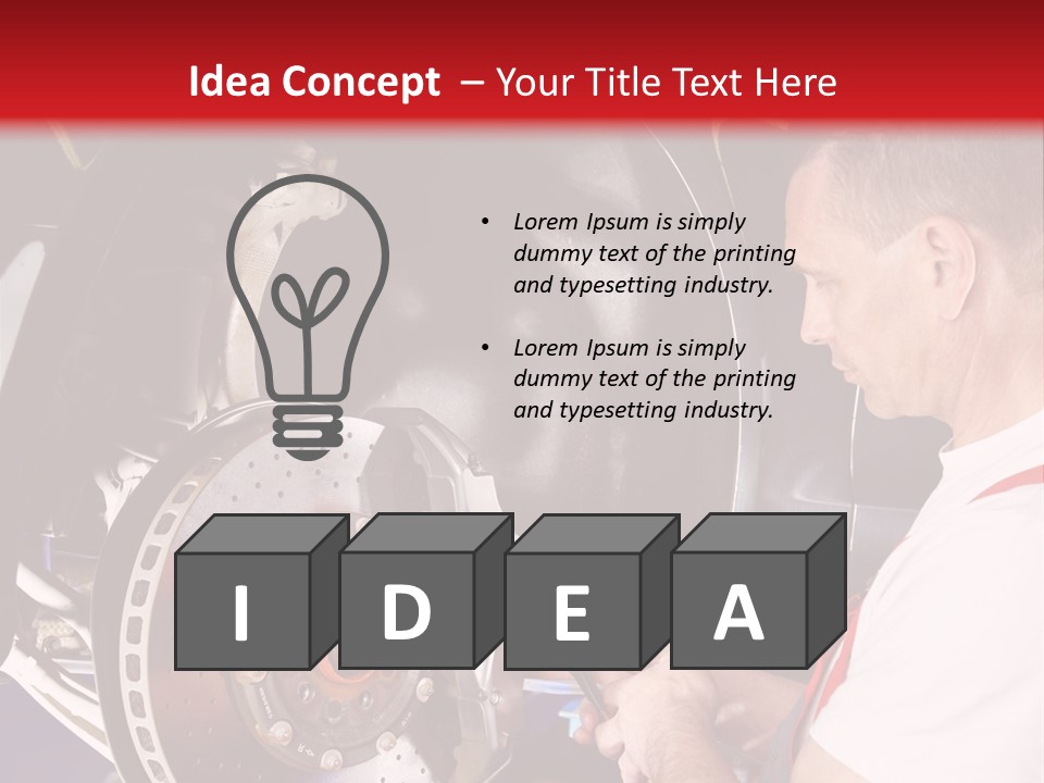 Auto Instrument Overall PowerPoint Template