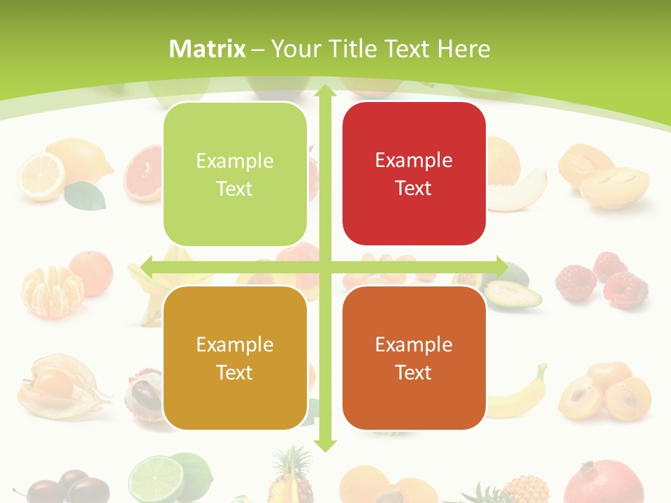 Apple Collage Pineapple PowerPoint Template