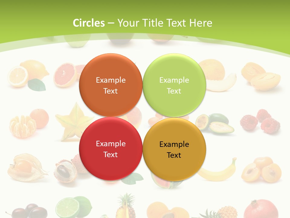 Apple Collage Pineapple PowerPoint Template