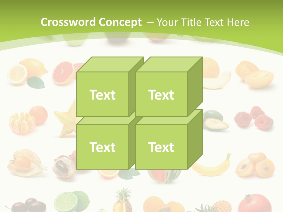 Apple Collage Pineapple PowerPoint Template