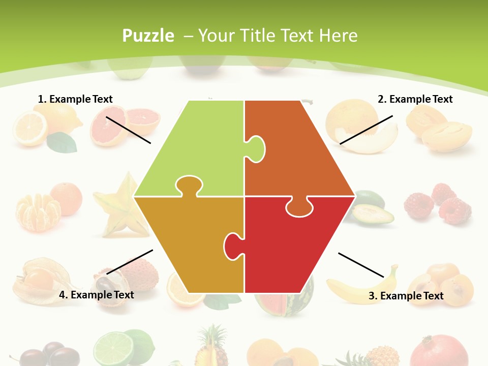 Apple Collage Pineapple PowerPoint Template