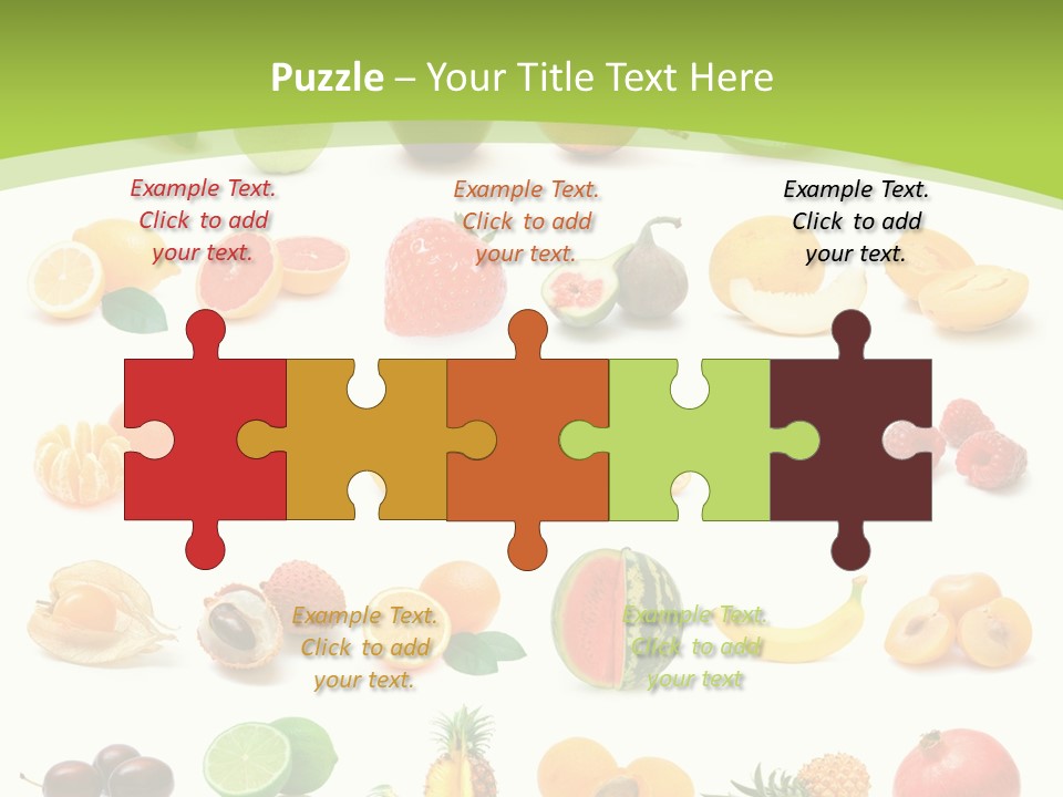 Apple Collage Pineapple PowerPoint Template