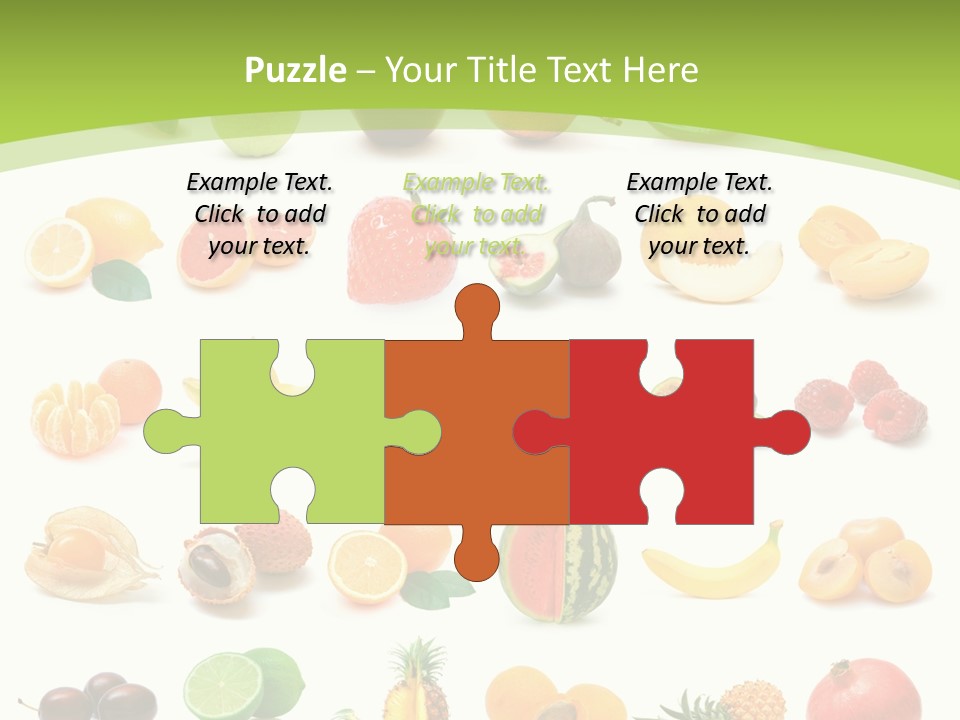 Apple Collage Pineapple PowerPoint Template