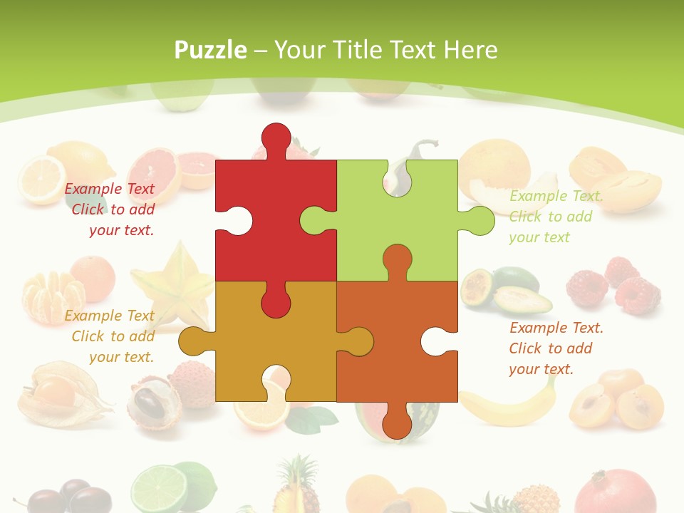 Apple Collage Pineapple PowerPoint Template