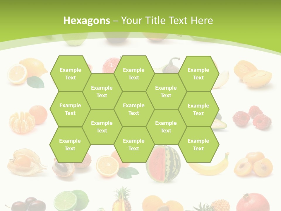 Apple Collage Pineapple PowerPoint Template